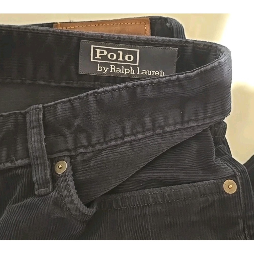 Polo Ralph Lauren Men's Slim Fit Corduroy Pants, 33x32, Navy Blue, Cotton. - Picture 3 of 9